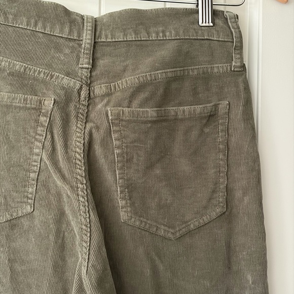 J.Crew Re-Imagined Olive Green Corduroy High-Rise Wide-Leg Pants Size 25 - Picture 11 of 15